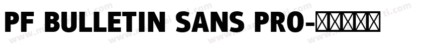 PF BULLETIN SANS PRO字体转换